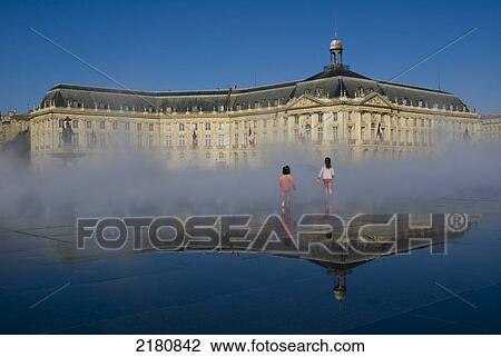 Europe, France, Bordeaux, Place De La Bourse View Large Photo Image Stock Image - Europe, France, Bordeaux, Place De La Bourse. Fotosearch