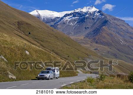 Europe, France, Savoie, Road Through Pass Of Mont Cenis View Large Photo Image Stock Image - Europe, France, Savoie, Road Through Pass Of Mont Cenis. Fotosearch