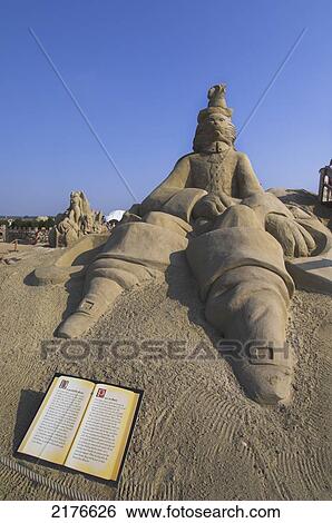 Stock Photograph - Europe, Germany, Schleswig Holstein, Travemunde, Sandworld. Fotosearch