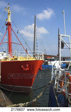 Stock Photo - Europe, Germany, West Pomerania, Baltic, Rugen, Sassnitz Fishing. Fotosearch