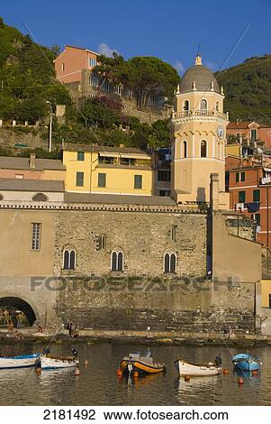 Europe, Italy, Liguria, Levante, Cinque Terre, Vernazza View Large Photo Image Stock Image - Europe, Italy, Liguria, Levante, Cinque Terre, Vernazza. Fotosearch