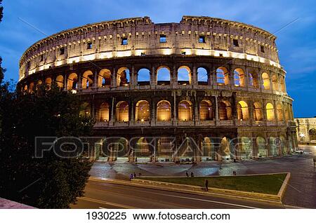 Europe, Italy, Rome, Colosseum Dusk View Large Photo Image Stock Photography - Europe, Italy, Rome, Colosseum Dusk. Fotosearch