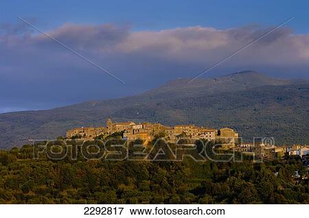 Stock Photo - Europe, Italy, Tuscany, Arcidosso. Fotosearch