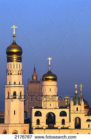 Europe, Russia, Moscow, Kremlin Bell tower View Large Photo Image Stock Photo - Europe, Russia, Moscow, Kremlin Bell tower. Fotosearch