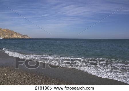 Europe, Spain, Almeria, Aguadulce, Beach View Large Photo Image Stock Photography - Europe, Spain, Almeria, Aguadulce, Beach. Fotosearch