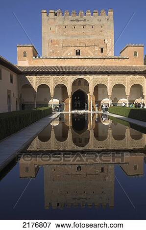 Europe, Spain, Andalucia, Alhambra, Granada, Arrayanes, Myrtles View Large Photo Image Stock Photo - Europe, Spain, Andalucia, Alhambra, Granada, Arrayanes, Myrtles. Fotosearch