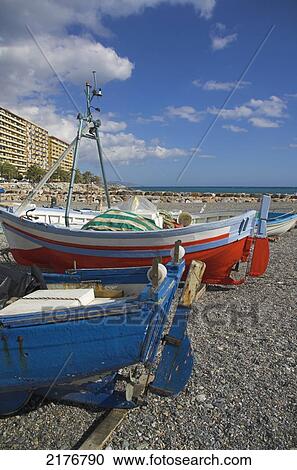 Europe, Spain, Andalucia, Almunecar Beach Fishing Boat View Large Photo Image Stock Image - Europe, Spain, Andalucia, Almunecar Beach Fishing Boat. Fotosearch