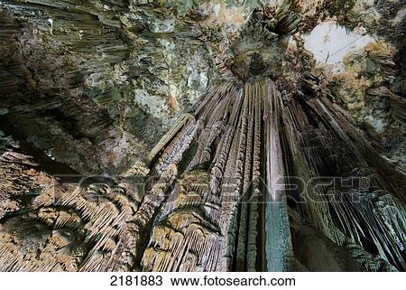 Stock Image - Europe, Spain, Andalucia, Costa Del Sol, Nerja Caves. Fotosearch