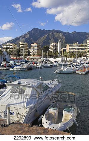Europe, Spain, Andalucia, Costa Del Sol, Marbella View Large Photo Image Stock Photo - Europe, Spain, Andalucia, Costa Del Sol, Marbella. Fotosearch