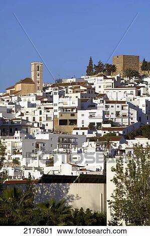 Stock Image - Europe, Spain, Andalucia, Salobrena Village. Fotosearch