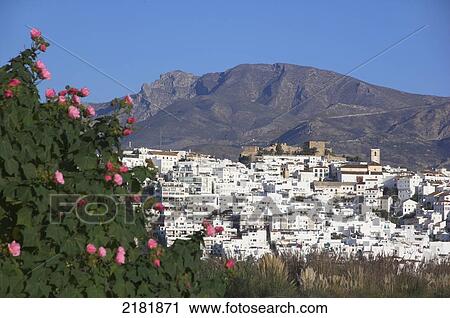 Europe, Spain, Andalucia, Salobrena Village View Large Photo Image Stock Image - Europe, Spain, Andalucia, Salobrena Village. Fotosearch