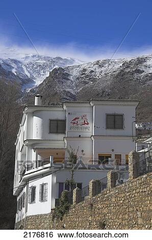 Stock Photograph - Europe, Spain, Andalucia, Sierra Nevada Mountains Trevelez. Fotosearch