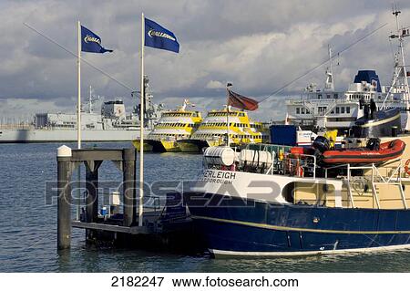 Europe, Uk, England, Hampshire, Portsmouth, Port View Large Photo Image Stock Photo - Europe, Uk, England, Hampshire, Portsmouth, Port. Fotosearch