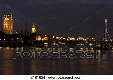 Europe, Uk, England, London, Houses Of Parliament And Big Ben At Dusk View Large Photo Image Picture - Europe, Uk, England, London, Houses Of Parliament And Big Ben At Dusk. Fotosearch