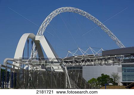 Europe, Uk, England, London, Wembley New Stadium View Large Photo Image Stock Image - Europe, Uk, England, London, Wembley New Stadium. Fotosearch
