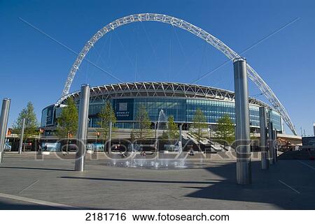 Europe, Uk, England, London, Wembley New Stadium View Large Photo Image Stock Photograph - Europe, Uk, England, London, Wembley New Stadium. Fotosearch