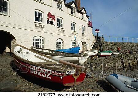 Stock Photo - Europe, Uk, England, North Devon, Clovelly. Fotosearch