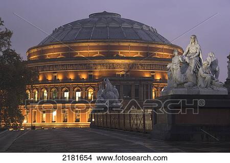 Europe, Uk, Gb, England, London, Royal Albert Hall At Dusk View Large Photo Image Picture - Europe, Uk, Gb, England, London, Royal Albert Hall At Dusk. Fotosearch