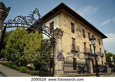 Stock Photo - Euskal Herria Museum And Entrance To Park In Europe, Gernika-Lumo, Basque Country, Spain. Fotosearch