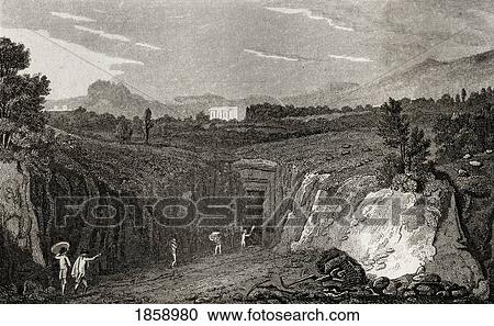 Excavation Leading To The Remains Of Herculaneum. Engraved By Lacey After Craig. From The Book The Gallery Of Nature And Art Volume Ii. Published London C. 1823. View Large Photo Image Stock Image - Excavation Leading To The Remains Of Herculaneum. Engraved By Lacey After Craig. From The Book The Gallery Of Nature And Art Volume Ii. Published London C. 1823.. Fotosearch