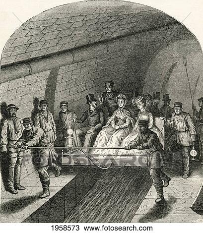 Excursion In The Paris Sewers In The 19Th Century. From French Pictures By The Rev. Samuel G. Green, Published 1878. View Large Photo Image Stock Image - Excursion In The Paris Sewers In The 19Th Century. From French Pictures By The Rev. Samuel G. Green, Published 1878.. Fotosearch