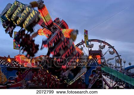 Stock Photo - Exhibition Ride At Ottawa Exhibition, Ottawa, Ontario. Fotosearch
