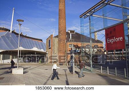 Stock Image - Explore-At-Bristol, Harbourside, Bristol, Wiltshire, England. Fotosearch