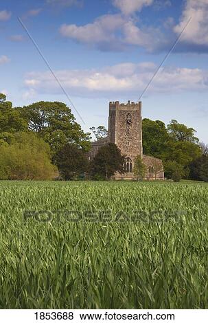 Stock Photo - Exterior Of Building, North Yorkshire, England. Fotosearch