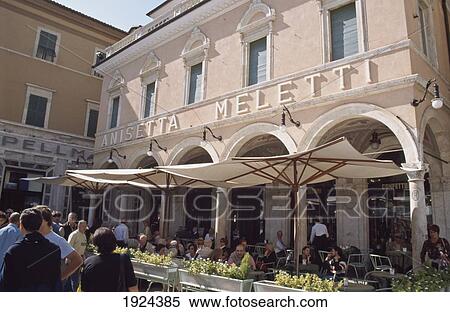 Stock Photography - Exterior Of Caffe Meletti. Fotosearch