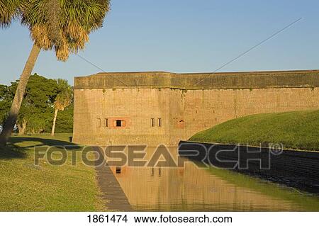 Picture - Exterior Of Fort Pulaski National Monument, Savannah, Georgia, Usa. Fotosearch