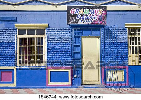 Picture - Exterior Of Grammys Karaoke Club; Oranjestad, Island Of Aruba, Aruba, Kingdom Of The Netherlands. Fotosearch