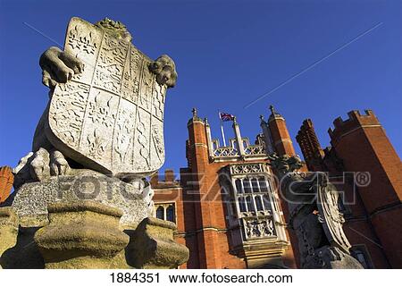 Stock Image - Exterior Of Hampton Court. Fotosearch