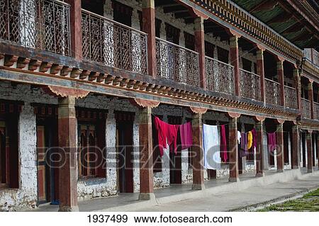 Exterior Of Kharchu Dratsang Monastery; Bumthang District Bhutan View Large Photo Image Stock Photo - Exterior Of Kharchu Dratsang Monastery; Bumthang District Bhutan. Fotosearch