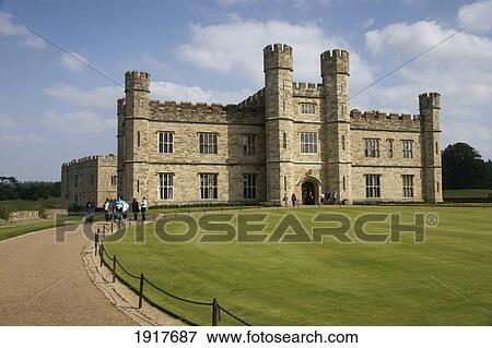 Exterior Of Leeds Castle View Large Photo Image Stock Photo - Exterior Of Leeds Castle. Fotosearch