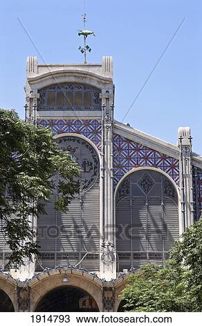 Stock Image - Exterior Of Mercado Central. Fotosearch