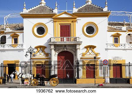 Exterior Of Plaza De Toros Bullring; Seville Spain View Large Photo Image Stock Image - Exterior Of Plaza De Toros Bullring; Seville Spain. Fotosearch
