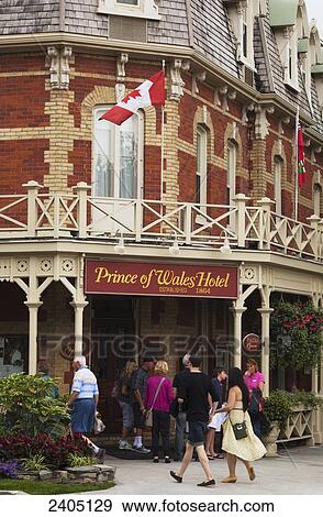 Stock Photo - Exterior of Prince of Wales Hotel; Niagara-on-the-Lake, Ontario, Canada. Fotosearch