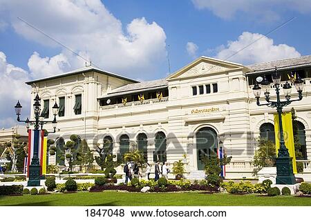 Stock Photo - Exterior Of Royal Grand Palace In Rattanakosin District; Bangkok, Thailand. Fotosearch