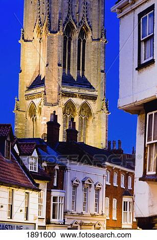 Stock Image - Exterior Of St. James Church In Louth. Fotosearch
