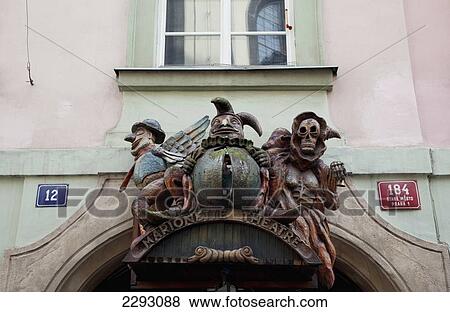 Exterior of the Marionette Theatre, Old Town, Stare Mesto District, Prague, Czech Republic, Europe View Large Photo Image Stock Photo - Exterior of the Marionette Theatre, Old Town, Stare Mesto District, Prague, Czech Republic, Europe. Fotosearch