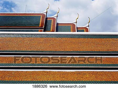 Exterior Of The Wat Suthat, Temple Of The Golden Buddha View Large Photo Image Stock Photograph - Exterior Of The Wat Suthat, Temple Of The Golden Buddha. Fotosearch