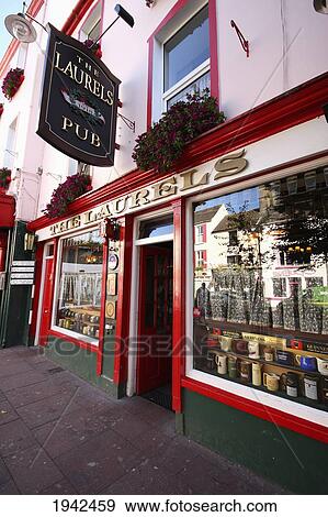 Exterior Of Traditional Irish Pub; Killarney County Kerry Ireland View Large Photo Image Stock Photo - Exterior Of Traditional Irish Pub; Killarney County Kerry Ireland. Fotosearch