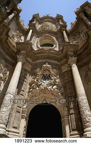 Exterior Of Valencia Cathedral View Large Photo Image Stock Image - Exterior Of Valencia Cathedral. Fotosearch