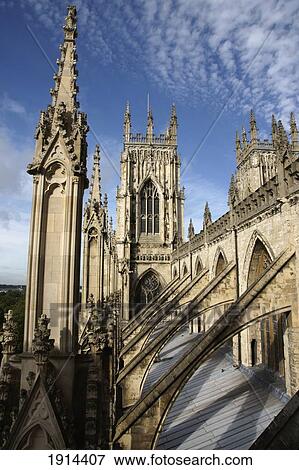 Exterior Of York Minster View Large Photo Image Stock Photo - Exterior Of York Minster. Fotosearch