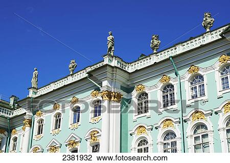 Exterior sculptural and architectural detail of St. Hermitage Museum; St. Petersburg, Russia View Large Photo Image Stock Image - Exterior sculptural and architectural detail of St. Hermitage Museum; St. Petersburg, Russia. Fotosearch