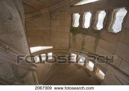 External Staircase Of The Royal Wing Of The Chateau De Chambord, France View Large Photo Image Stock Photo - External Staircase Of The Royal Wing Of The Chateau De Chambord, France. Fotosearch