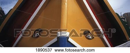 Eye Of Horus Fishing Boat View Large Photo Image Stock Photo - Eye Of Horus Fishing Boat. Fotosearch