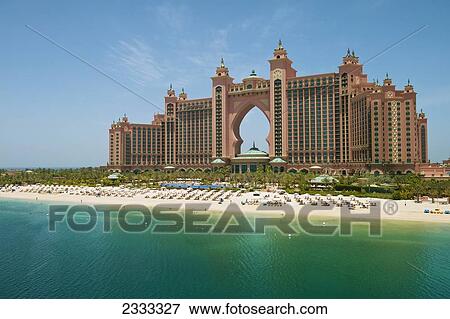 Facade Of Atlantis Palm Hotel; Jumeirah, Dubai, United Arab Emirates View Large Photo Image Stock Photo - Facade Of Atlantis Palm Hotel; Jumeirah, Dubai, United Arab Emirates. Fotosearch