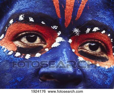 Stock Photograph - Face Of Carnival. Fotosearch