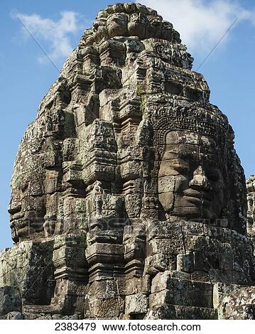 Faces of Bayon; Siem Reap, Cambodia View Large Photo Image Stock Photo - Faces of Bayon; Siem Reap, Cambodia. Fotosearch